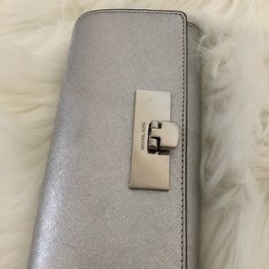 Leather Michael Kors Evening Clutch